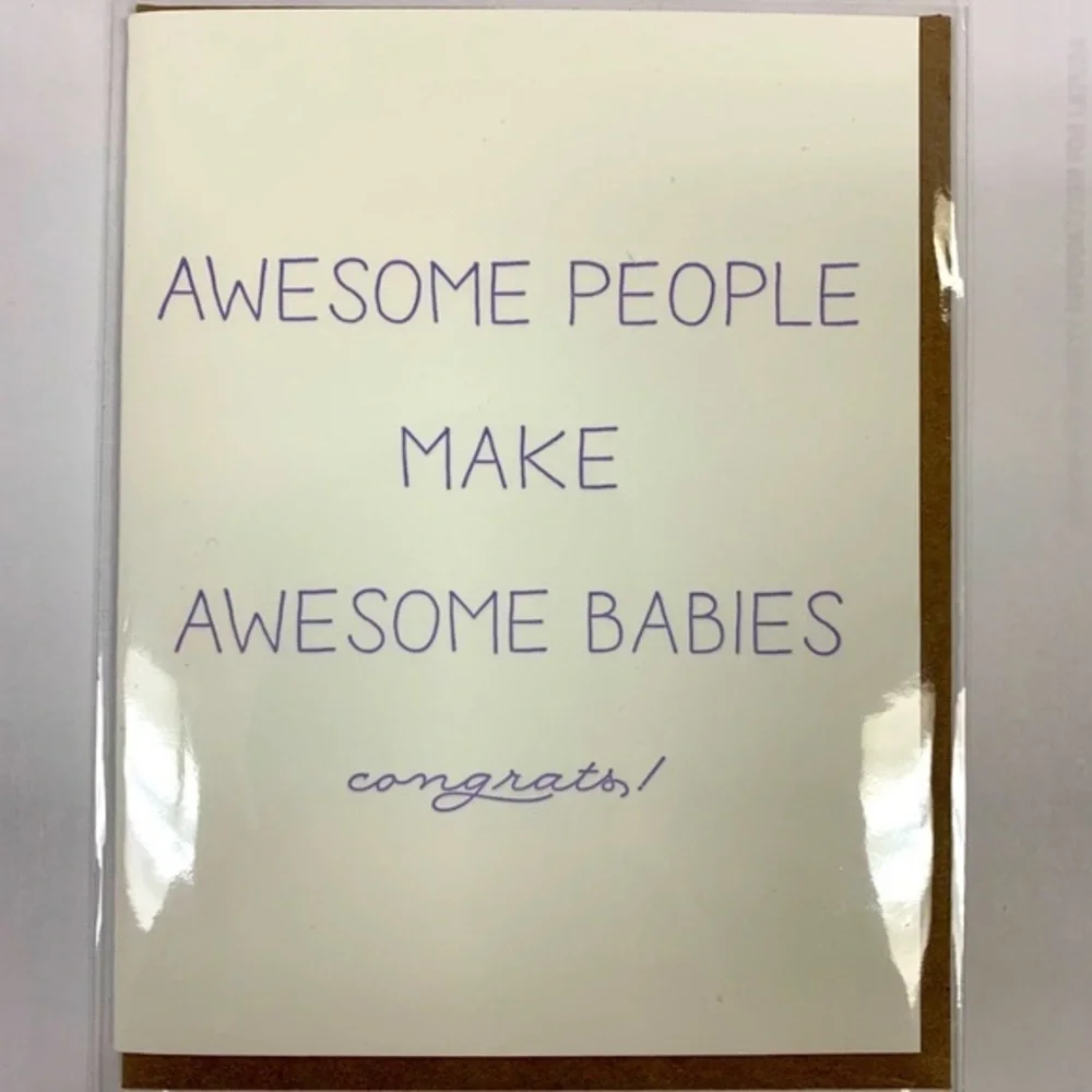 Blank New Baby Congratulations Premium Card Stock